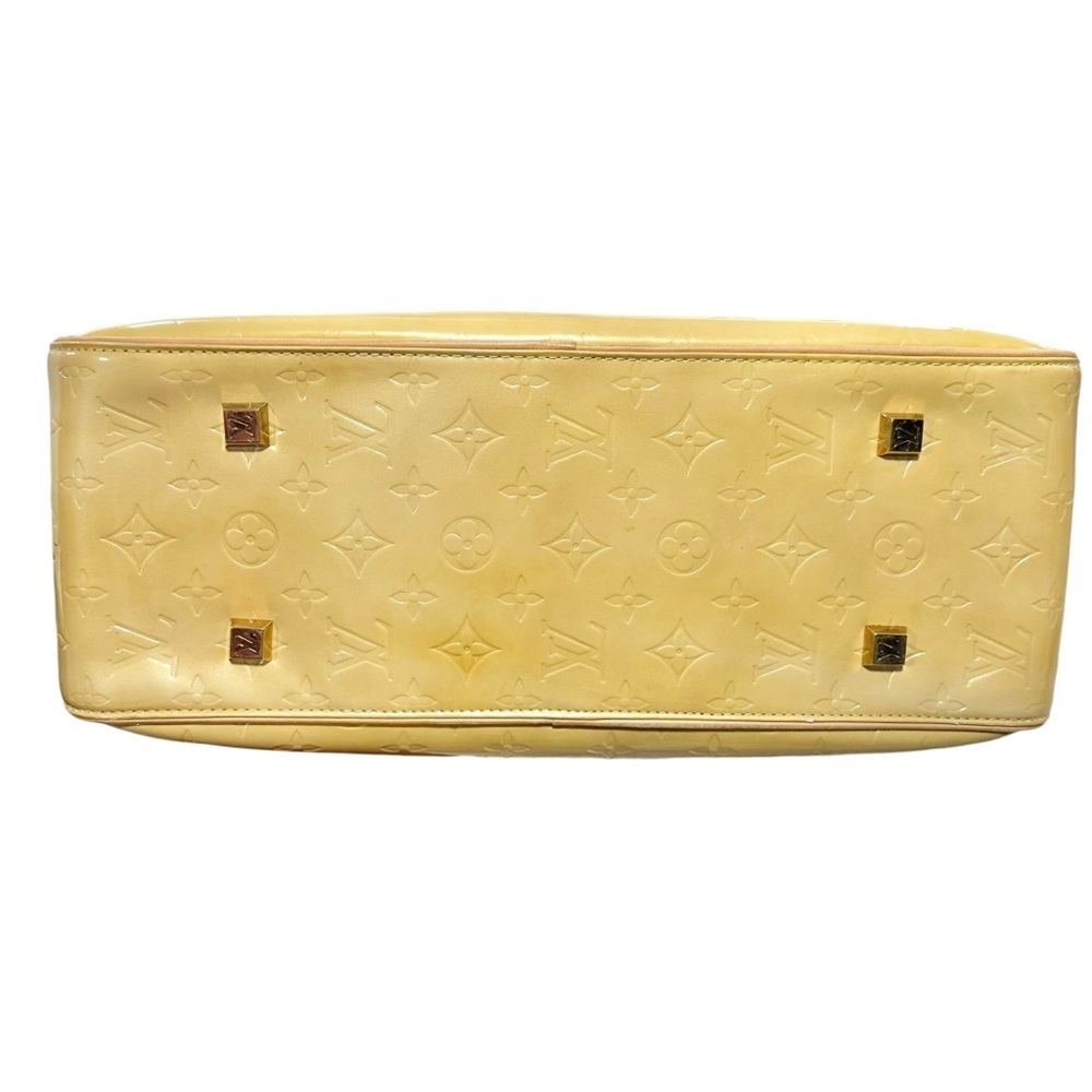 Louis Vuitton Beige Yellow Vernis & Vachetta Leather Sutton Briefcase Tote - Picture 4 of 14
